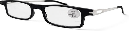 Optosquad Reading Glasses +2.25 Pocket In Black Colour D-1977-1