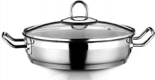 Hascevher Ανοξείδωτη Ρηχή Κατσαρόλα 2.7lt / 24cm