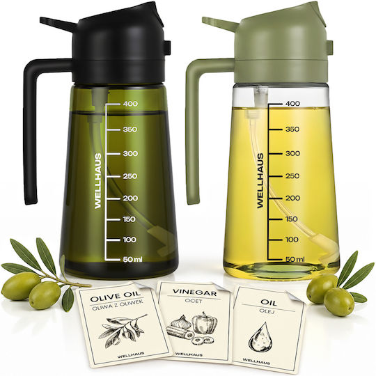 Wellhaus Σετ Λαδόξιδο Σπρέι Γυάλινο 470ml