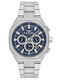 Herrenuhr Batterie mit Silber Metall-Armband