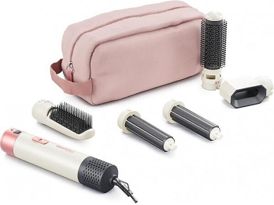 Tristar Ceramic Electric Hair Brush with Air for Hair Straightening and Curls