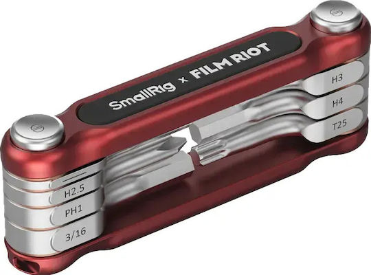 SmallRig 4811 X Film Riot Set de chei pliabile 7 în 1 cu poziționare multiunghiulară Roșu