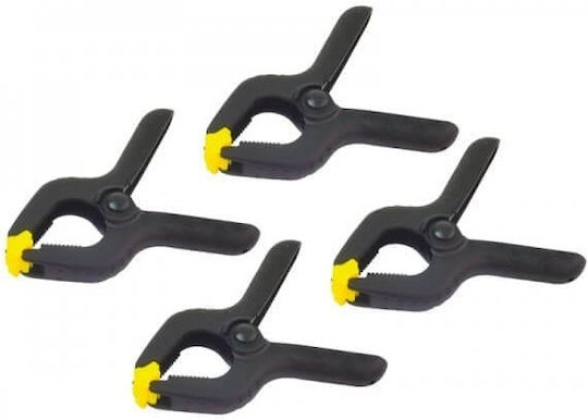 90 Mm Spring Clamps Swivel Jaws Set 4 Pieces Rolson