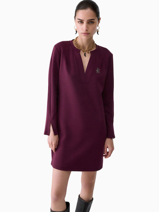 Sommer Damenkleid Burgundisch