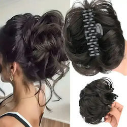 Synthetic Hair Extension Dark Brown Style 3