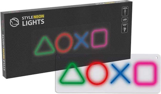 Neon LED Manta Gaming Symbole Snl111mt Mehrfarbig