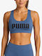 4keeps Women's Athletic Sports Bra Blue / Black