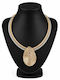 Liva Fashion Halskette Schwarz KN00044 Silber-Gold