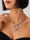 Liva Fashion Geometric Gold Plated Necklace