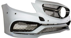 Front Bumper Mercedes C-Class W205 2014+ AMG Look Exhaust Tips Front Bumper Mercedes C-Class W205 2014+ AMG Look Exhaust Tips