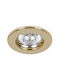 Cadru Metalic Rotund Pentru Spot GU10 Auriu 3x3cm