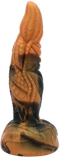 Power Monsters Dildo με Βεντούζα Καφέ
