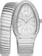 Ferro Womens Battery Watch With Silver Metal Bracelet