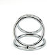 Dreifaches Metallisches Penisring Loving Joy Bound To Please Silber
