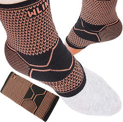 Elastische Knöchelbandagen Kompressions Set 2 Stück Schwarz Orange