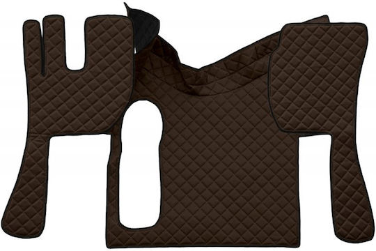 King Interior Front Car Mats 3 Pieces for Volvo FH 2002-2012 Brown
