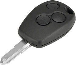 Carcasă Telecomandă Auto 3 Butoane Cu Lamă Compatibilă Dacia Logan Sandero Duster