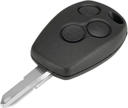 Carcasă Telecomandă Auto 3 Butoane Cu Lamă Inclusă Compatibil Renault Trafic Clio Modus Maestru Vivaro Movano