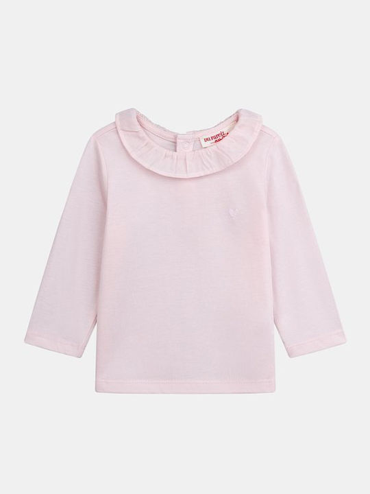 Παιδικό Polo Μακρυμάνικο Ροζ Basic