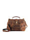 Leather Women's Shoulder Bag Brown