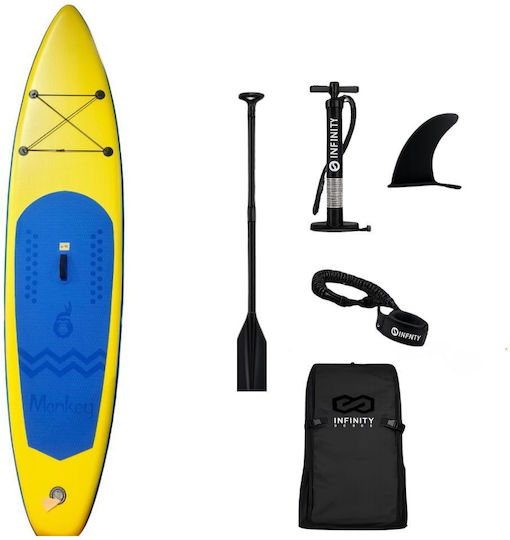 Dream House Aufblasbare SUP Board mit Länge 3,5m Hellblau