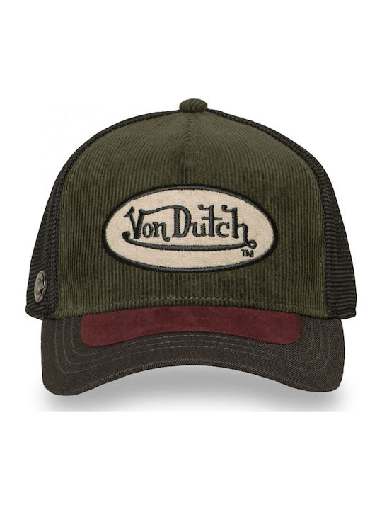 Von Dutch Unisex Καπελο Trucker Λαδι Vd 1 Ct Shield 07-olive
