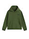 Fleece Kids Sweatshirt With Hood And Pockets Green