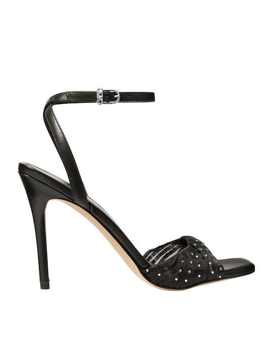 Yfasmátina Damen Sandalen Schwarz