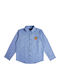 Kids Long-Sleeved Light Blue Shirt