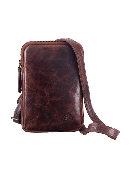 Greenburry Geantă bărbătească de umăr / crossbody din piele Bej