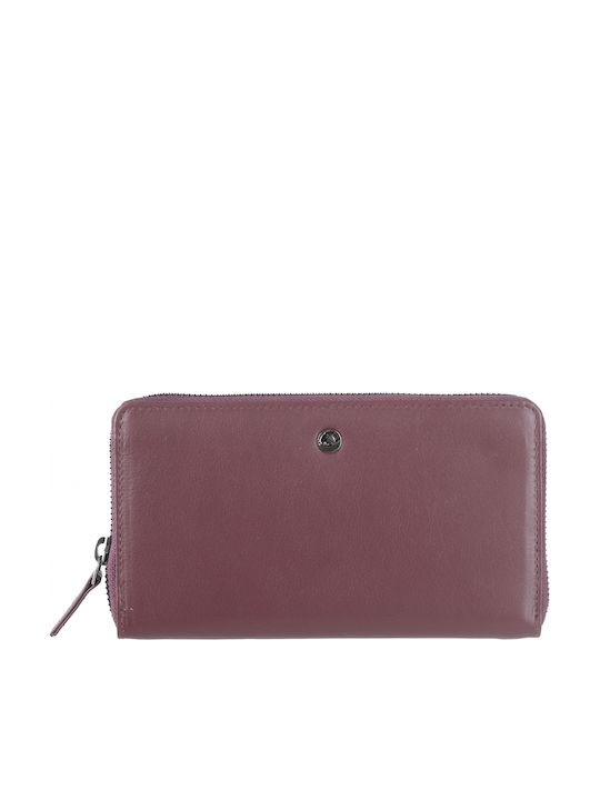 Portofel Dama Mare Din Piele Burgundy