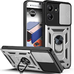 Orso Combo Kickstand Slide Ασημί (Realme C65) Orso Combo Kickstand Slide Ασημί (Realme C65)
