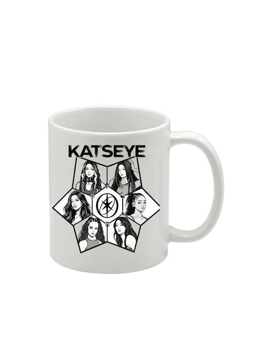 White Katseye Mug