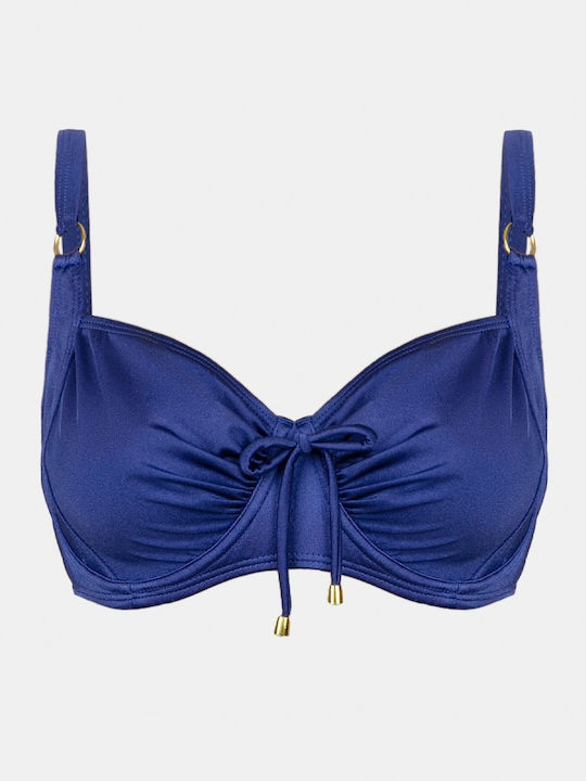 Rock Club Bikinioberteil E-Cup Blau Everblue