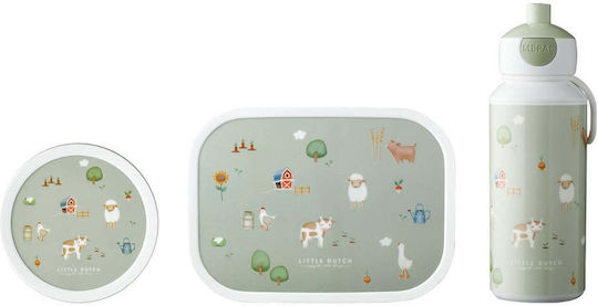 Little Dutch Little Farm Baby- und Kinder-Essgeschirr Kunststoff Set 3 Stück