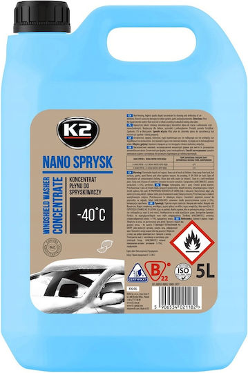 021182 K2 K646 Nano Winter Spray Течност за чистачки 40c 5l
