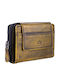 Kleines Leder Damenbrieftasche Gelbe