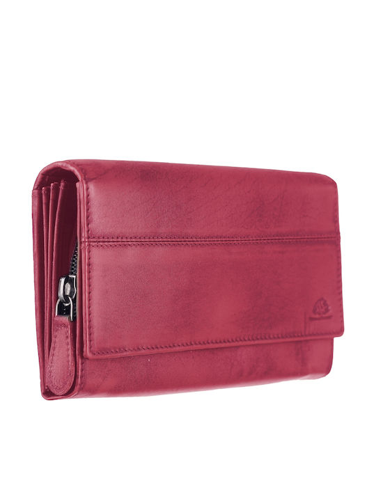 Greenburry Large Leather Women's Wallet Red