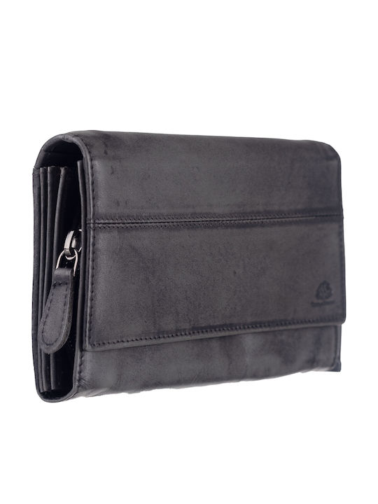 Greenburry Large Leather Women's Wallet Grey
