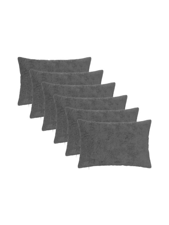 vidaXL Față De Pernă Heerlen Gri Închis 50x30cm