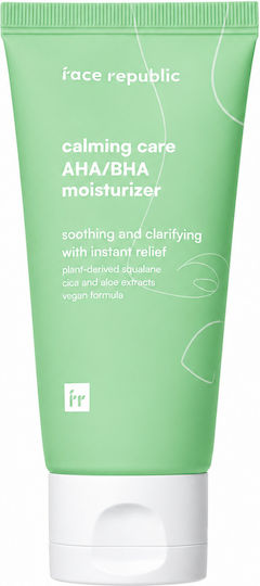 Face Republic Calming Care Aha/bha Light Moisturizing Face Cream for Blemishes & Acne with AHA & BHA 50ml