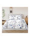 SpitiBazaar Royal Module Cearceafuri De Pat Super Duble Cu Hugger Din Cauciuc 160x200+30cm Alb (4 Buc)