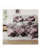 SpitiBazaar Royal Module Cearceafuri De Pat Super Duble Cu Hugger Din Cauciuc 160x200+30cm Maro 4 Bucăți