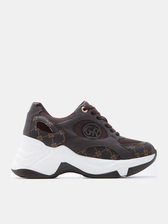 Luigi Chunky Sneakers Braun Dunkel