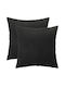 vidaXL Decorative Pillow Case Heerlen Velvet Black 30x30cm