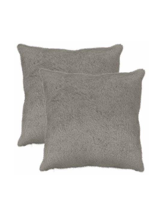 vidaXL Heerlen Decorative Pillow Case Light Gre...