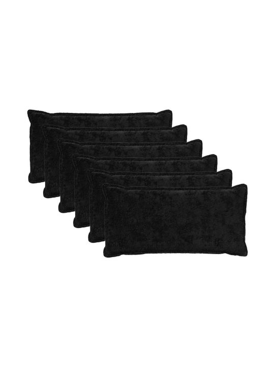 vidaXL Decorative Pillow Case Houten Black 80x40cm