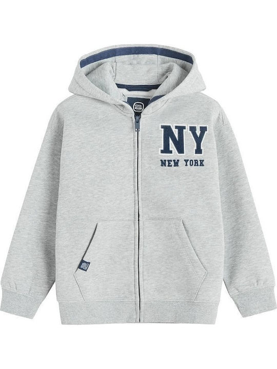 Kinder-Sweatshirt Strickjacke Grau