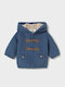Kids Cotton Cardigan Myrtillo