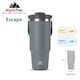 AlpinPro Handled Tumbler Thermos Stainless Steel 1.05lt Grey Handle Becomes Mobile Phone Stand with Straw and Handle